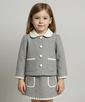 ست کت و دامن دخترانه جين وست كد 446T2402