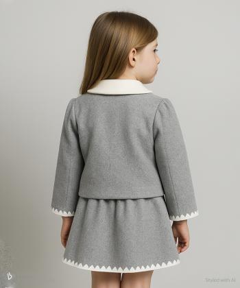 ست کت و دامن دخترانه جين وست كد 446T2402