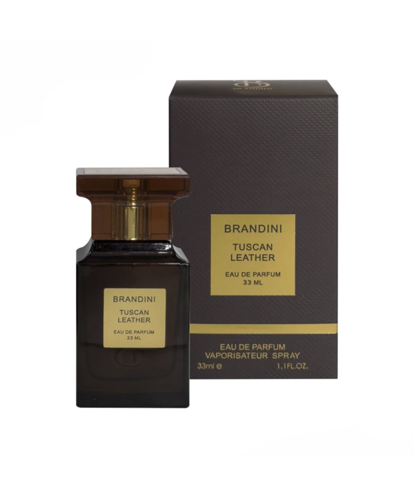 عطر جیبی برندینی مدل Tom Ford Tuscan leather حجم 33 میلی‌لیتر