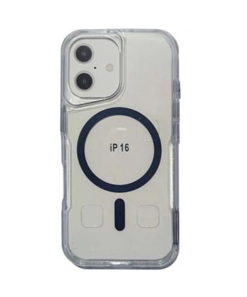 كاور مگ سيف دكمه طرح فلزي آيفون iPhone 16