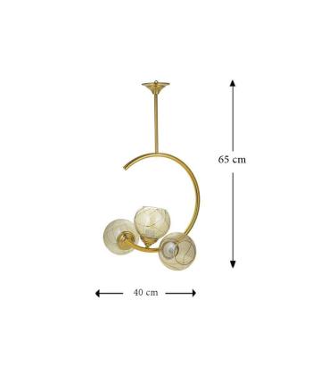 لوستر 3 شعله آردین فرسام مدل نارسیس