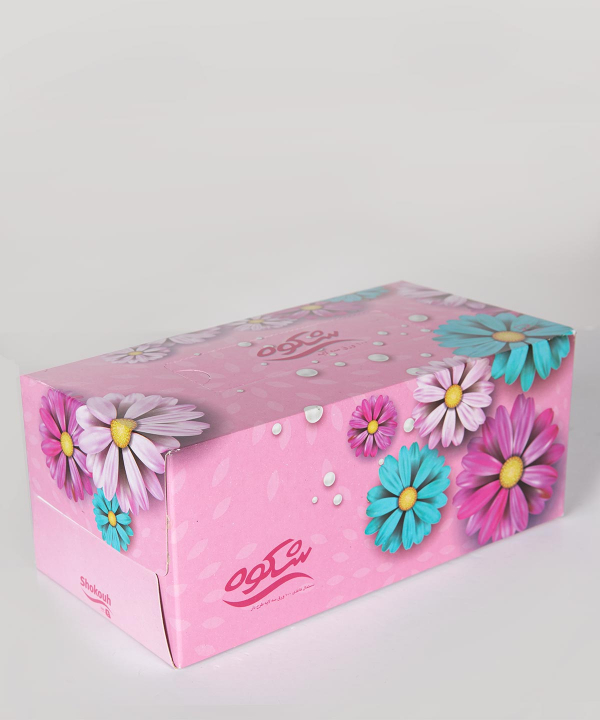 دستمال کاغذی 100 برگ شکوه Shokouh طرح‌دار