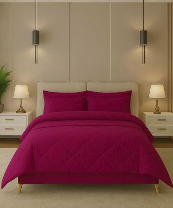 سرویس کاور لحاف چهار تکه یک نفره دستر مدل سیمپل Dasther کد 21121799991201