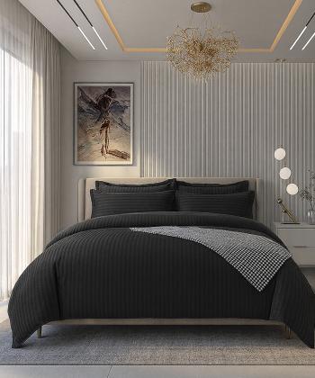 سرویس کاور لحاف شش تکه دونفره دستر مدل هتلی Dasther کد 21122099991601