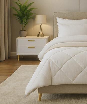 سرویس لحاف چهارتکه یک نفره دستر مدل سیمپل Dasther کد 21141799991201