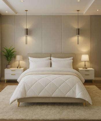 سرویس لحاف شش تکه دونفره دستر مدل سیمپل Dasther کد 21141799991801