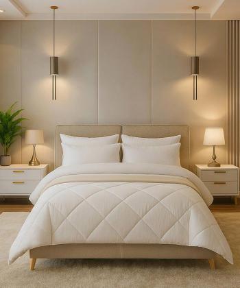 سرویس کاور لحاف شش تکه دونفره دستر مدل سیمپل Dasther کد 21122099991601