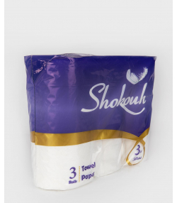 دستمال کاغذی حوله ای شکوه Shokouh بسته 3 عددی
