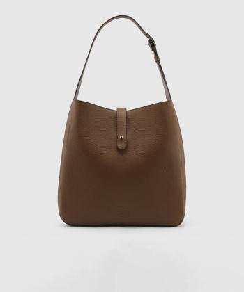 کیف دوشی چرم طبیعی زنانه اورز مدل فبی