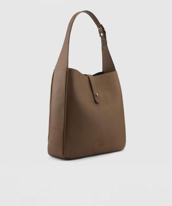 کیف دوشی چرم طبیعی زنانه اورز مدل فبی