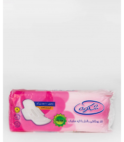 نوار بهداشتی بالدار با لایه مشبک شکوه Shokouh سایز بزرگ بسته 10 عددی