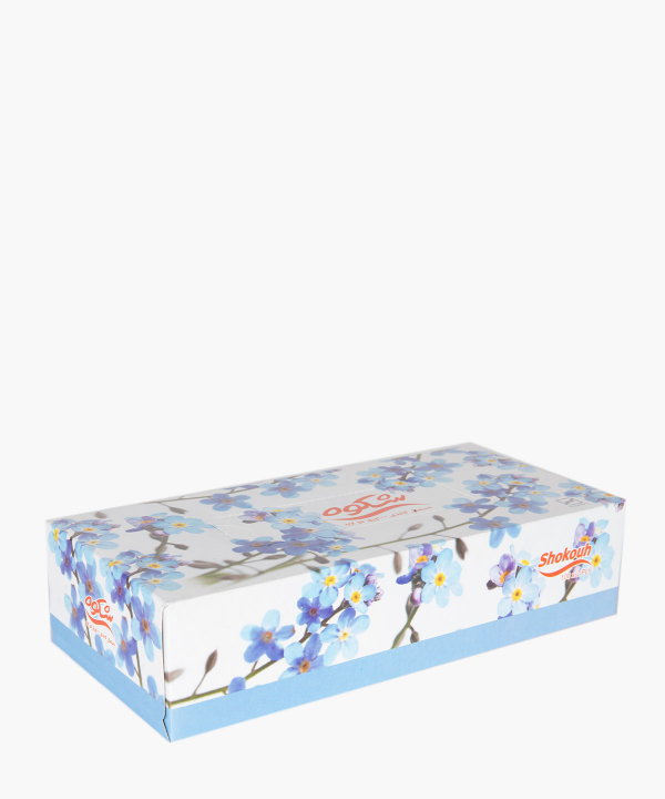دستمال کاغذی 100 برگ شکوه Shokouh طرح گل