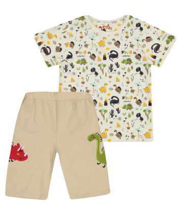 ست تیشرت و شلوارک پسرانه مادر Madar مدل راکسی