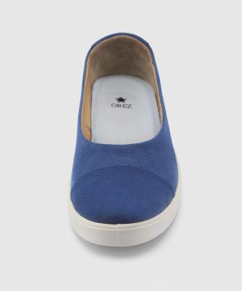 كفش روزمره چرم طبيعي زنانه اورز مدل ميا بالرينا