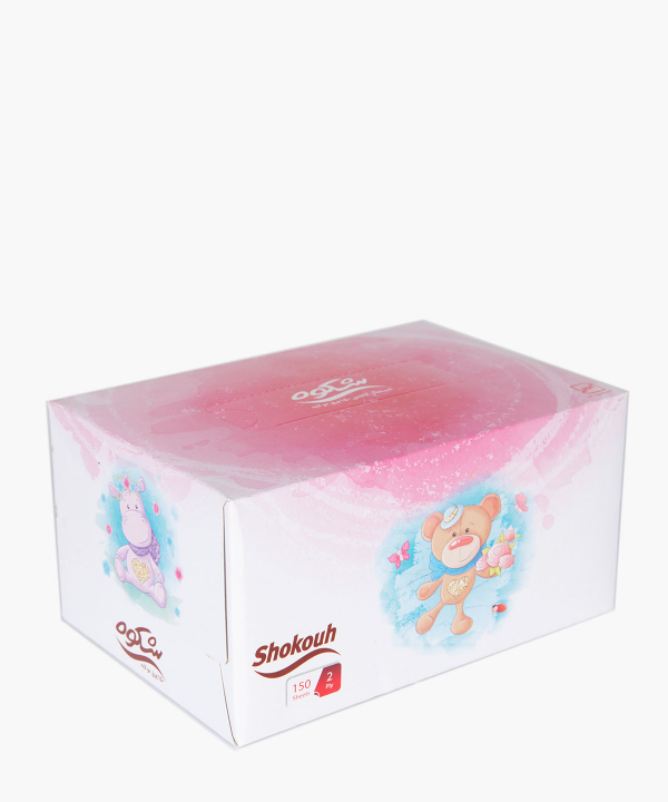 دستمال کاغذی 150 برگ شکوه Shokouh طرح کودک
