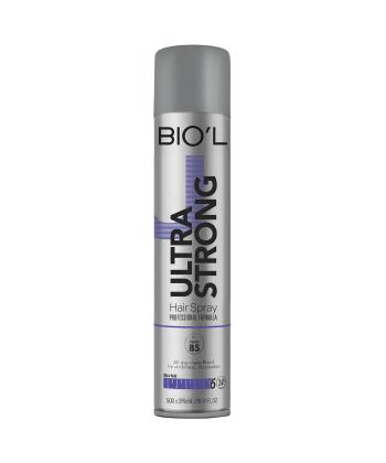اسپری حالت دهنده مو بیول BIOˊL مدل Ultra Strong حجم 500 میلی لیتر