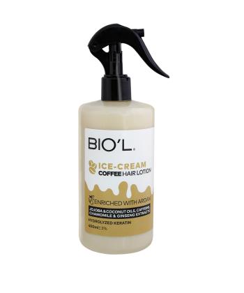 لوسیون مو بدون آبکشی بیول BIOˊL مدل بستنی نسکافه ای حجم 400 میلی لیتر