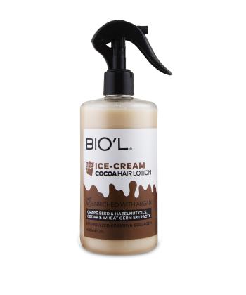 لوسیون مو بدون آبکشی بیول BIOˊL مدل بستنی شکلاتی حجم 400 میلی لیتر