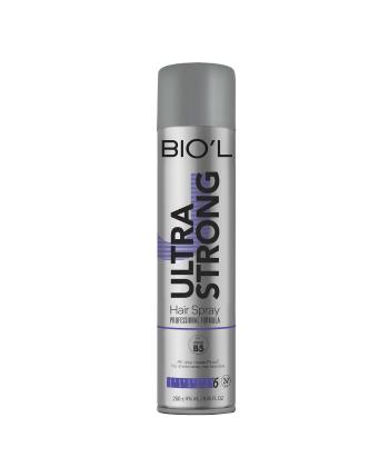 اسپری حالت دهنده مو بیول BIOˊL مدل Ultra Strong حجم 250 میلی لیتر