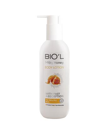 لوسیون بدن شیر و عسل بیول BIOˊL حجم 250 میلی لیتر