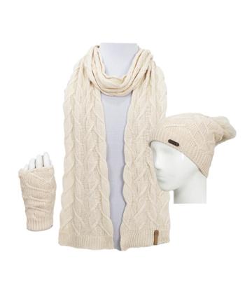 ست كلاه شال و دستكش بافت تارتن كد 313113412