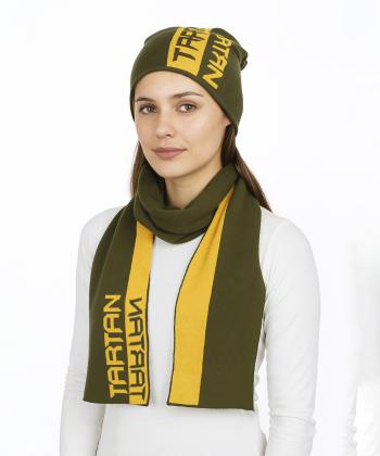 ست كلاه و شال بافت تارتن كد 284200105