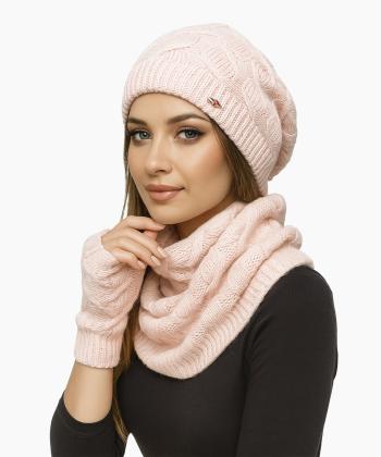 ست كلاه شال و دستكش بافت تارتن كد 332113411