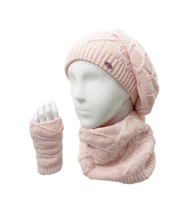 ست كلاه شال و دستكش بافت تارتن كد 332113411