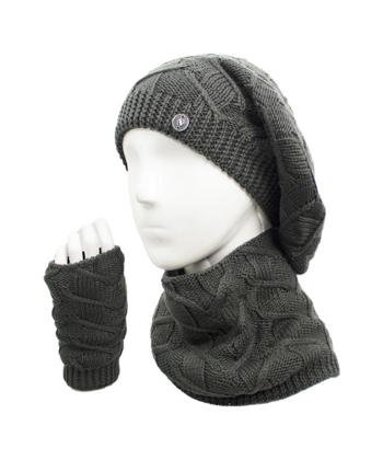 ست كلاه شال و دستكش بافت تارتن كد 332113411