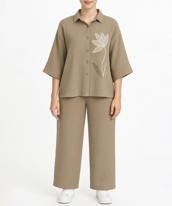 ست شومیز و شلوار زنانه نارين مد كد 791