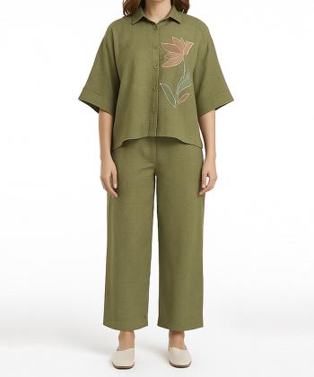 ست شومیز و شلوار زنانه نارين مد كد 791