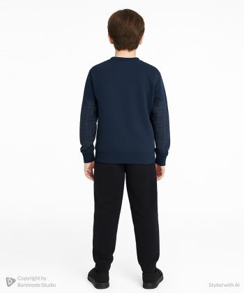 ست سویشرت و شلوار نخی پسرانه مندوست مدل 104000