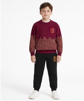 ست سویشرت و شلوار نخی پسرانه مندوست مدل 104000