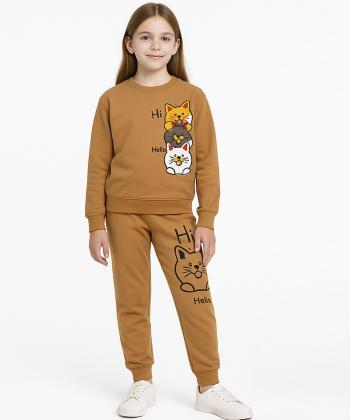 ست سویشرت و شلوار دخترانه مندوست کد 103060