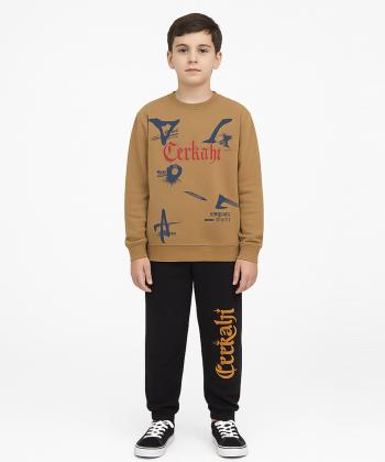 ست سویشرت و شلوار نخی پسرانه مندوست مدل 103700