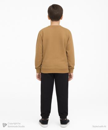 ست سویشرت و شلوار نخی پسرانه مندوست مدل 103700