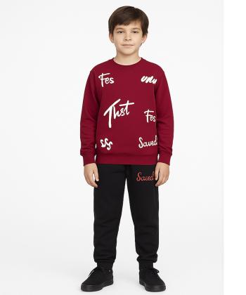 ست سویشرت و شلوار پسرانه مندوست کد 103400