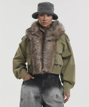 كاپشن کلاه دار زنانه لوسيفر كد WPK200904