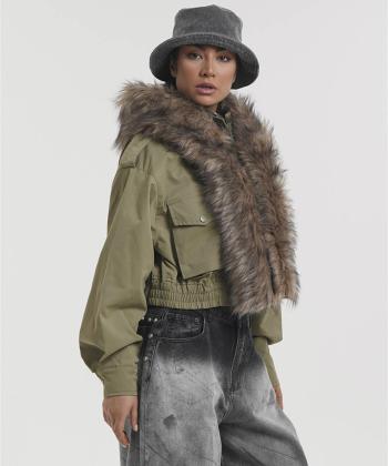 كاپشن کلاه دار زنانه لوسيفر كد WPK200904