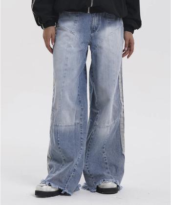 شلوار نيم بگ جين زنانه لوسيفر كد WPN171B04