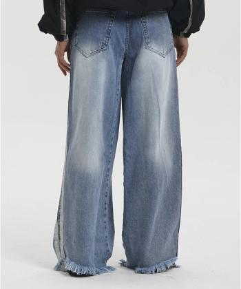 شلوار نيم بگ جين زنانه لوسيفر كد WPN171B04