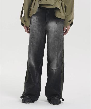 شلوار نيم بگ جين زنانه لوسيفر كد WPN171B04