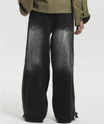 شلوار نيم بگ جين زنانه لوسيفر كد WPN171B04