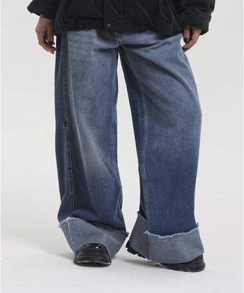 شلوار بگ جين زنانه لوسيفر كد WPN204004