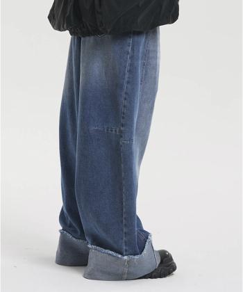 شلوار بگ جين زنانه لوسيفر كد WPN204004