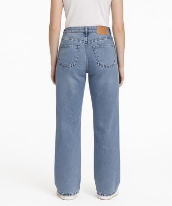 شلوار نيم بگ جين زنانه لوسيفر كد WPN168A04