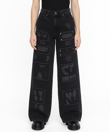 شلوار بگ جين زنانه لوسيفر كد W23378