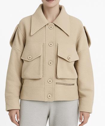 پالتو کوتاه فوتر زنانه لوسيفر كد WJC200904