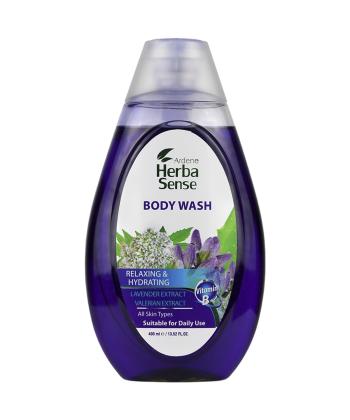 شامپو بدن با رایحه آرامش بخش لوندر و والرین هرباسنس حجم 400 میلی لیتر