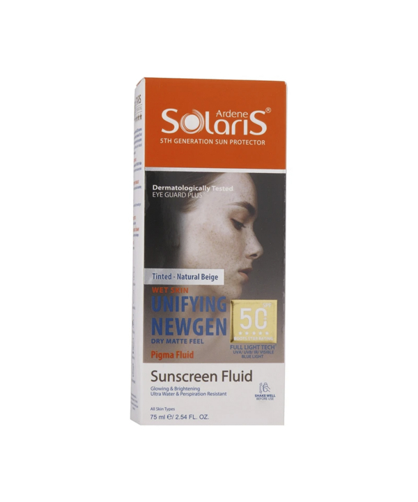 فلوئیدضد آفتاب و روشن کننده پوست SPF 50 آردن سولاریس حجم 75 میلی‌لیتر